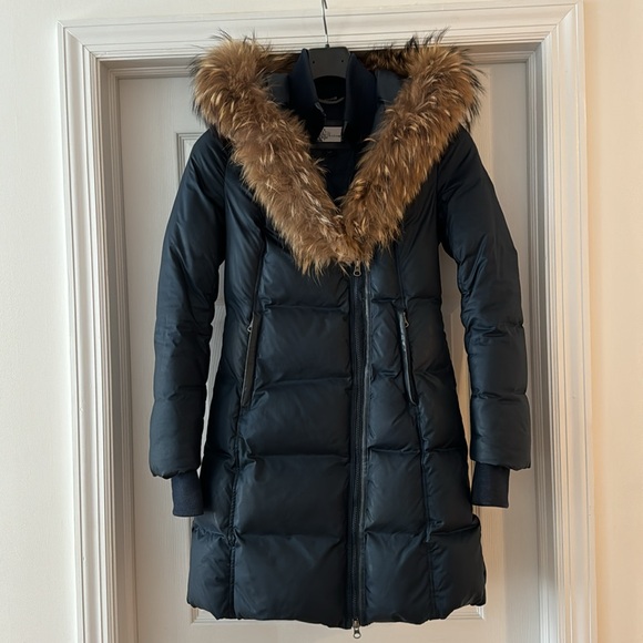 Navy Mackage Jacket - Picture 4 of 9